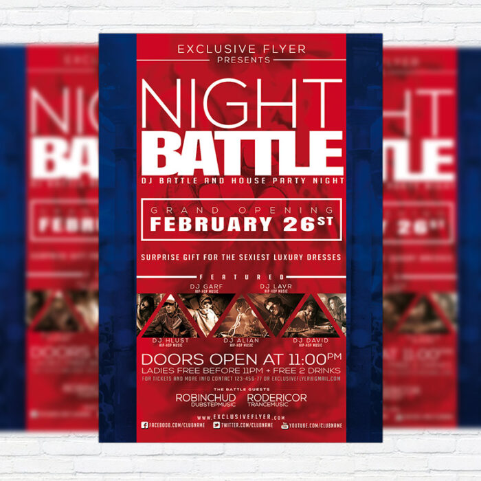 Night Battle - Premium PSD Flyer Template