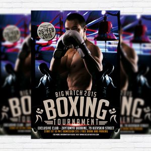 Boxing Tournament - Premium PSD Flyer Template