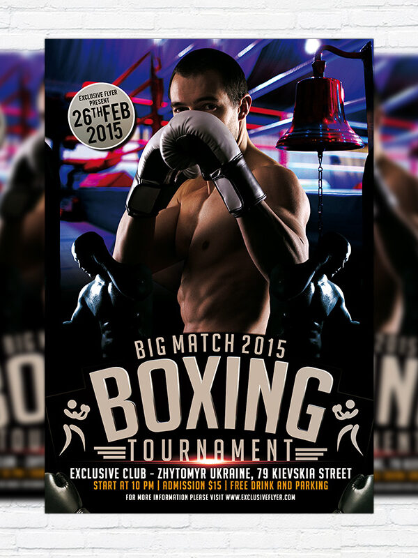 Boxing Tournament - Premium PSD Flyer Template