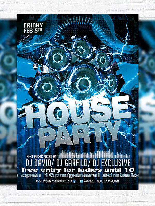 House Party - Premium PSD Flyer Template