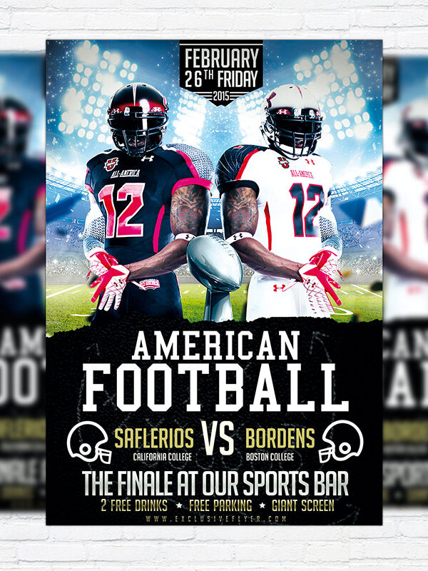 American Football - Premium PSD Flyer Template