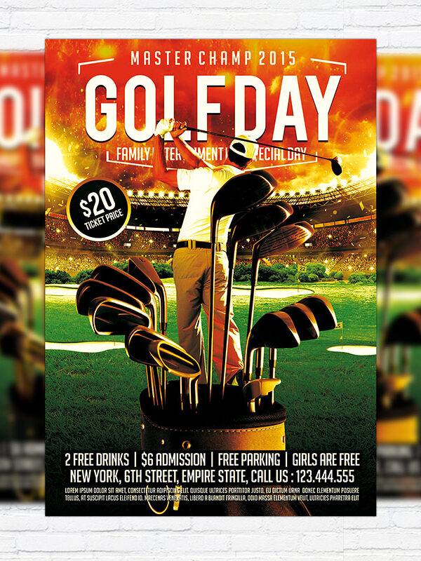 Golf Day - Premium PSD Flyer Template