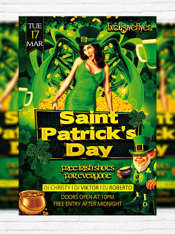 Saint Patrick's Day Party - Premium PSD Flyer Template