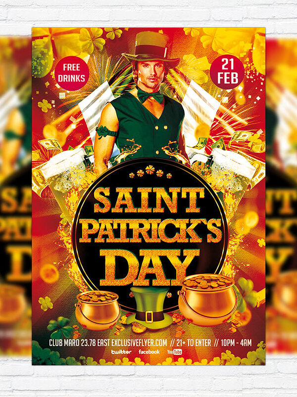 Saint Patrick`s Day - Premium PSD Flyer Template
