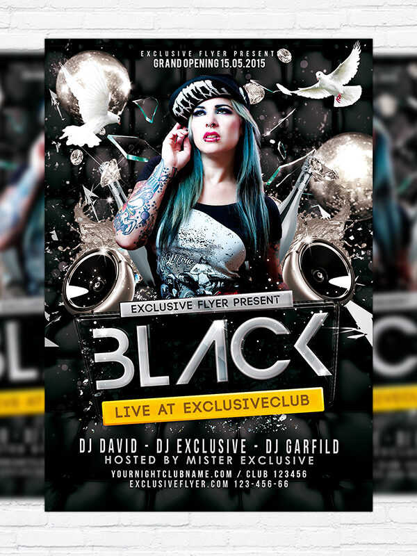 Black Party - Premium PSD Flyer Template