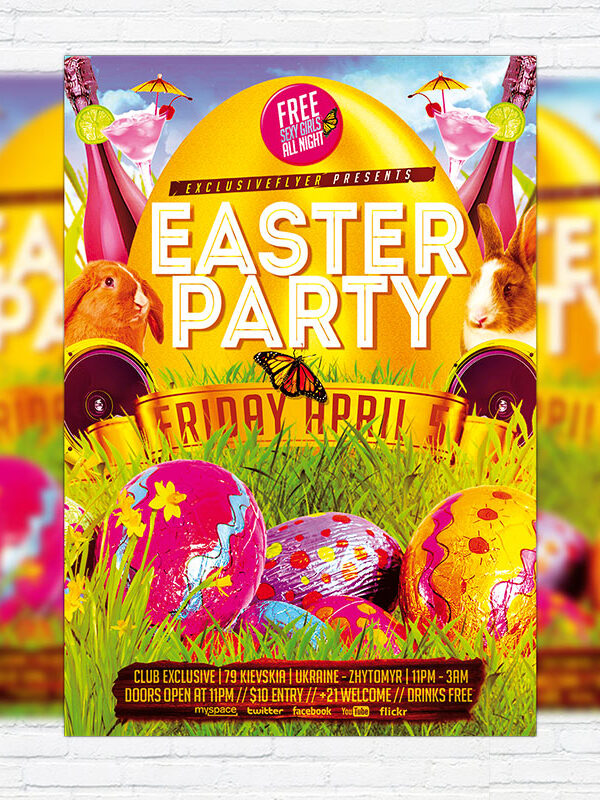 Easter Party - Premium PSD Flyer Template