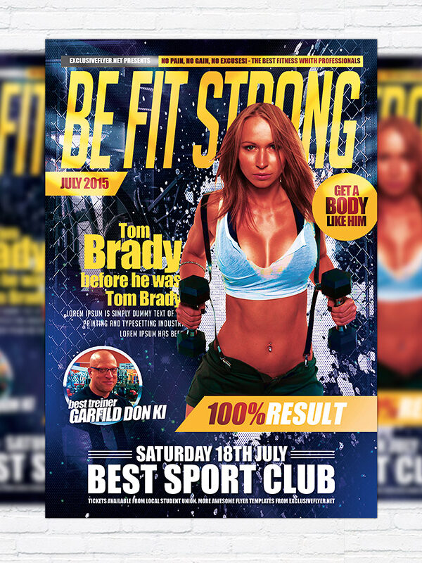 Fitness - Premium Flyer Template + Facebook Cover
