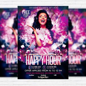 Happy Hour Party - Premium PSD Flyer Template