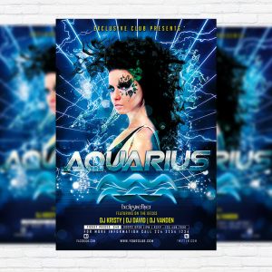 Aquarius - Premium PSD Flyer Template