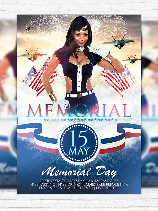 Memorial - Premium Flyer Template + Facebook Cover