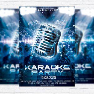 Karaoke Party - Premium PSD Flyer Template