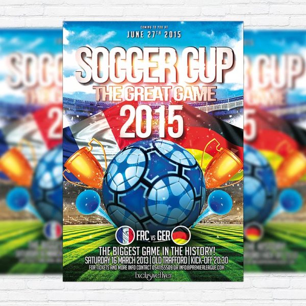 Soccer Cup - Premium PSD Flyer Template