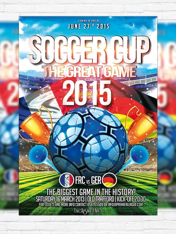 Soccer Cup - Premium PSD Flyer Template