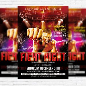 Fight Night - Premium PSD Flyer Template