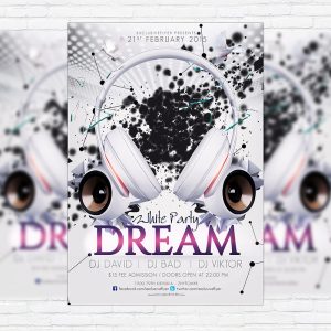 White Party Dream - Premium PSD Flyer Template