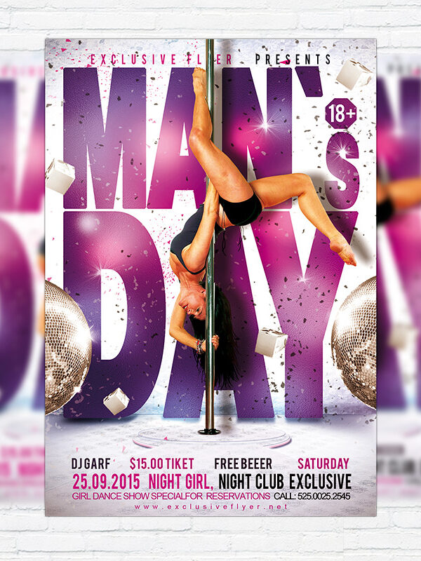 Man`s Day - Premium PSD Flyer Template