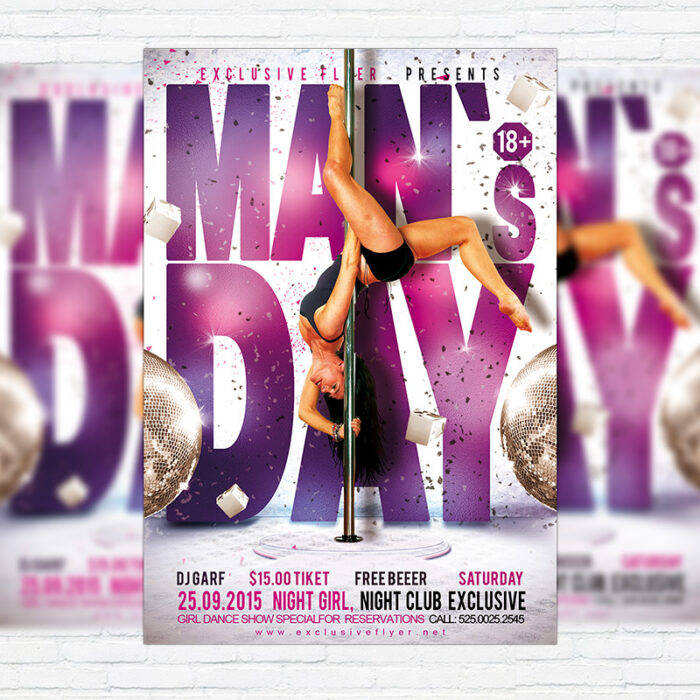 Man`s Day - Premium PSD Flyer Template