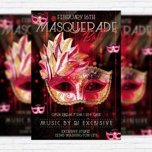 Masquerade Ball - Premium PSD Flyer Template