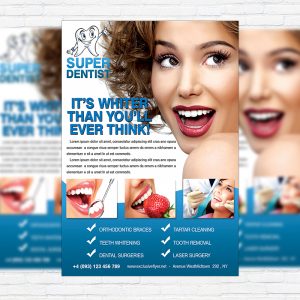 Dental Clinic - Free Club and Party Flyer PSD Template
