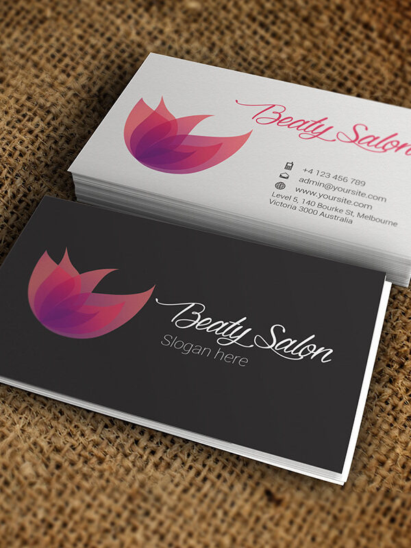 Beauty Salon Business Card - Premium Business Card Template