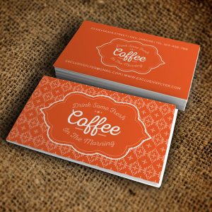 Vintage Cafe Business Card - Premium Business Card Template