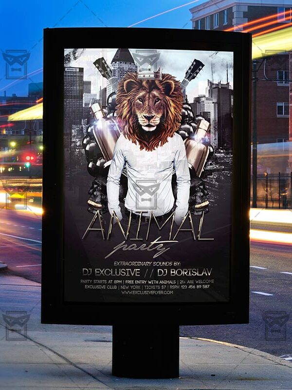 animal-party-premium-flyer-template-facebook-cover-3