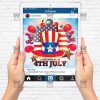 4th Of July – Premium Flyer Template + Instagram Size Flyer-4
