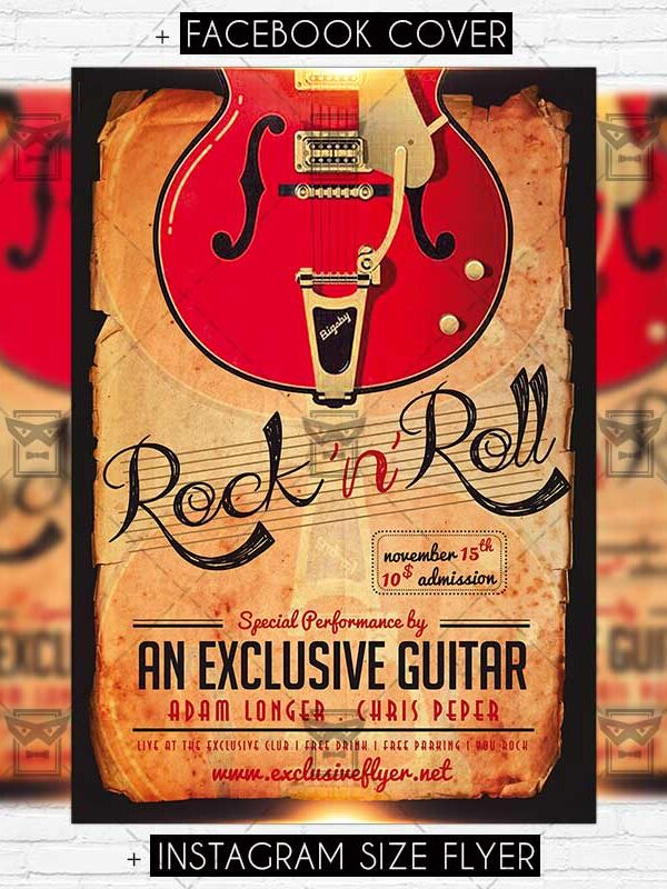 rock'n'roll-premium-flyer-template-1
