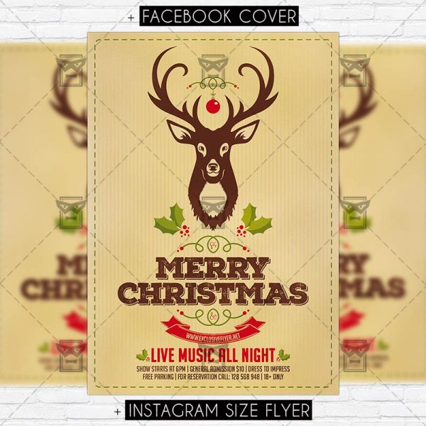 Minimal Christmas - Premium Flyer Template | ExclsiveFlyer | Free and ...