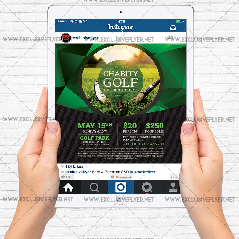 Download Charity Golf Flyer - PSD Template