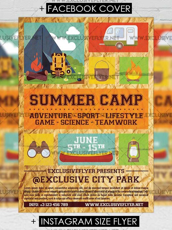 summer-camp-premium-a5-flyer-template