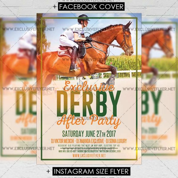 Derby - Premium A5 Flyer Template | ExclsiveFlyer | Free and Premium ...