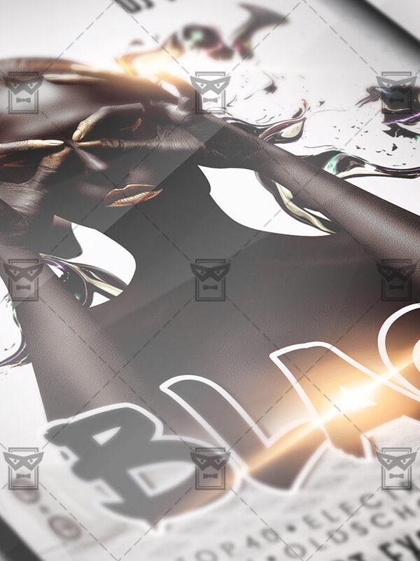 Black Night - Club A5 Flyer Template