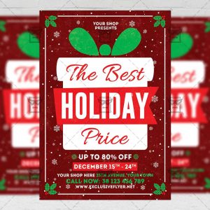 Christmas Sale - Seasonal A5 Flyer Template