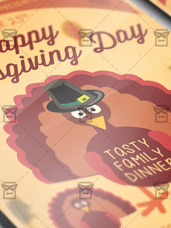 Download Happy Thanksgiving Day PSD Flyer Template Now