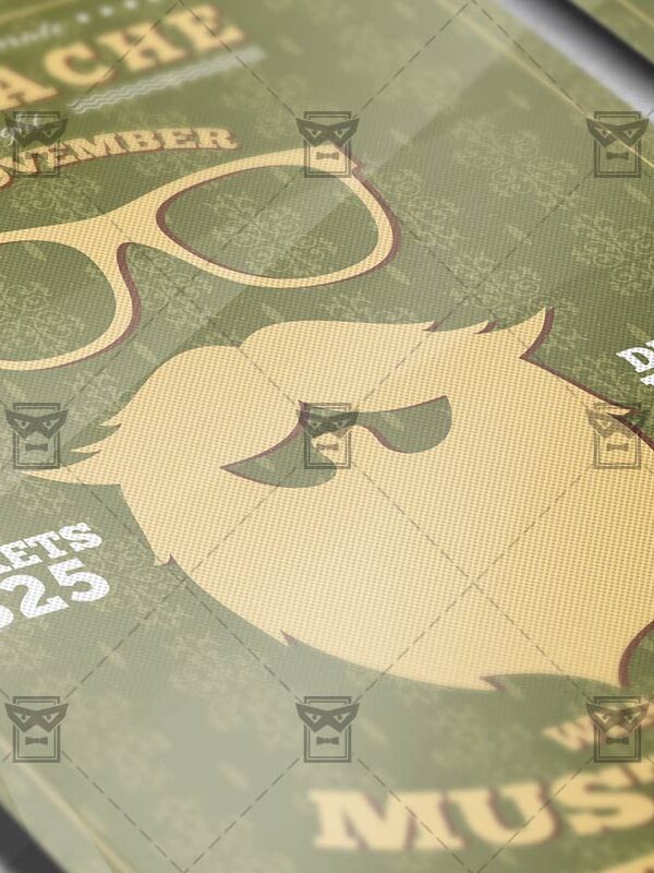 Movember Party - Seasonal A5 Flyer Template