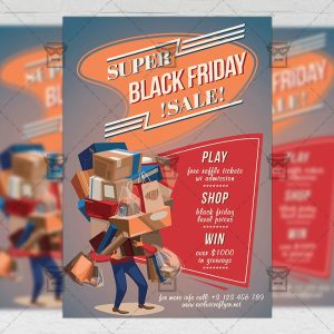 Super Black Friday Sale - Community A5 Flyer Template