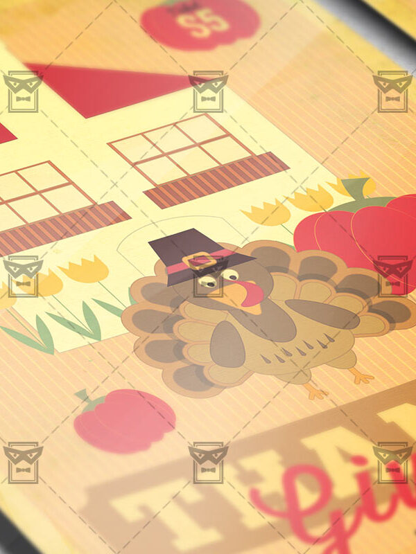 Thanksgiving Celebration - Seasonal A5 Flyer Template