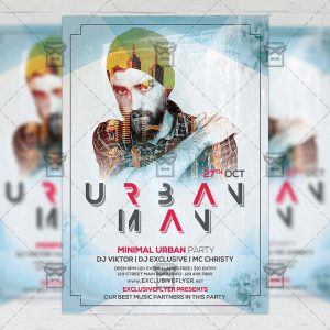 Urban Man - Club A5 Flyer Template
