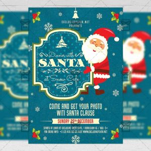 Download Dinner with Santa PSD Flyer Template Now