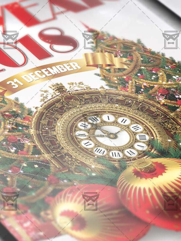 Download New Year 2018 PSD Flyer Template Now