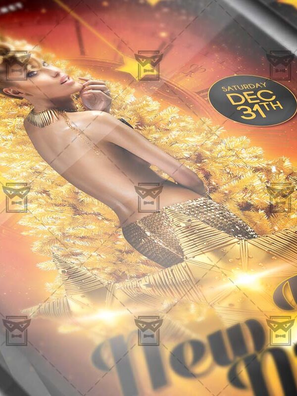 Download New Year Night 2018 PSD Flyer Template Now