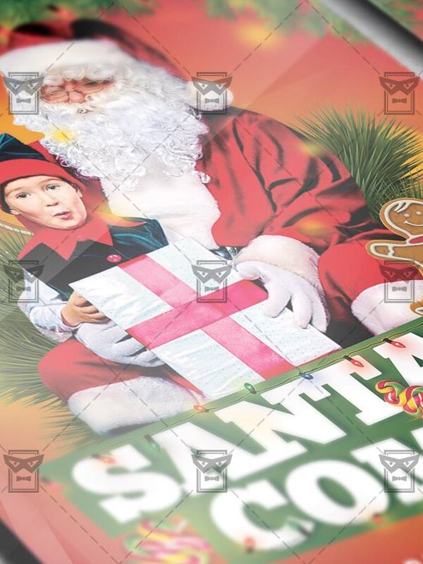 Download Santa's Coming Party PSD Flyer Template Now