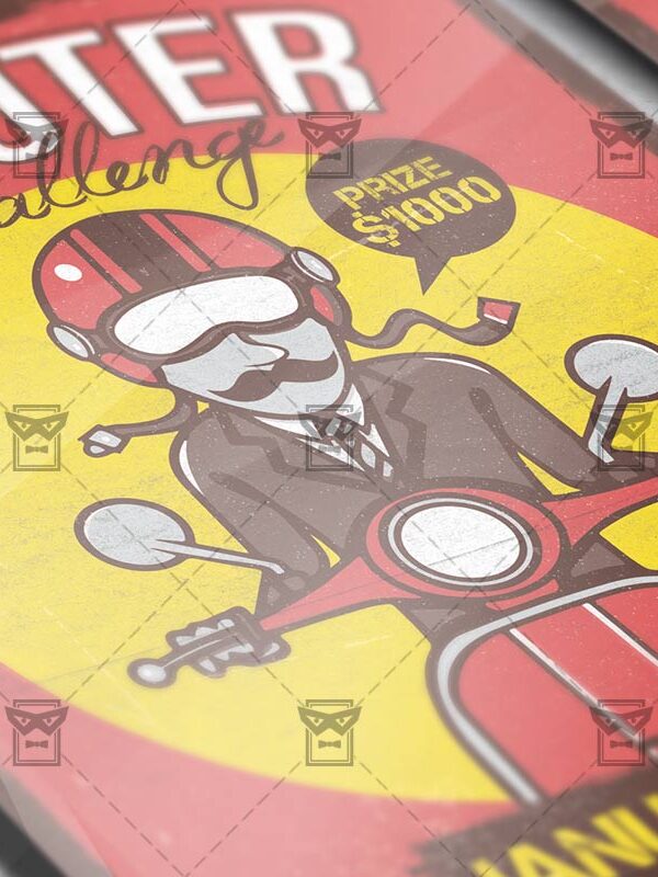 Download Scooter Challenge PSD Flyer Template Now