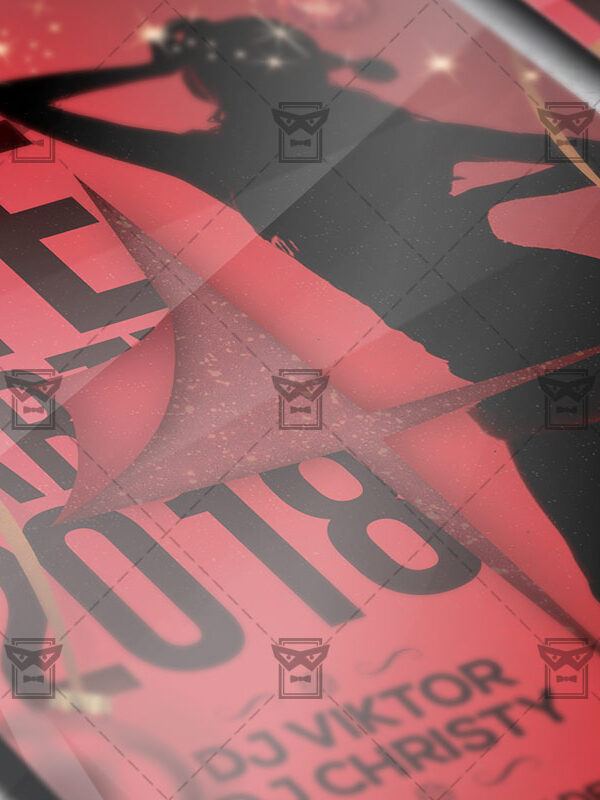 Download Sexy NYE Night 2018 PSD Flyer Template Now