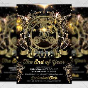 Download The End of Year Night PSD Flyer Template Now