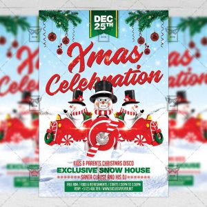 Download Xmas Celebration 2018 PSD Flyer Template Now