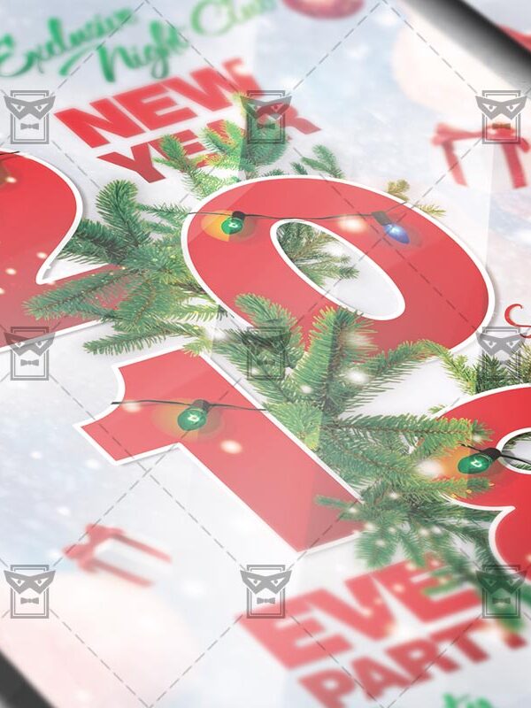 Download 2018 New Year Eve PSD Flyer Template Now