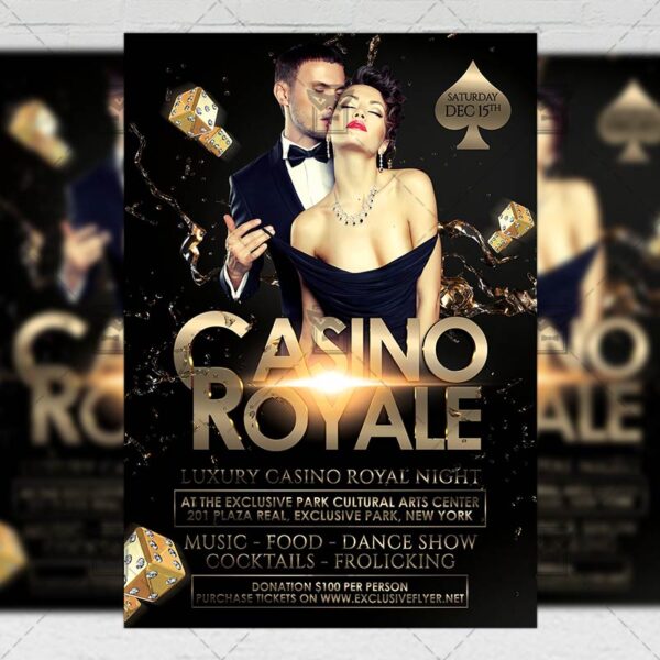 Download Casino Royale PSD Flyer Template Now