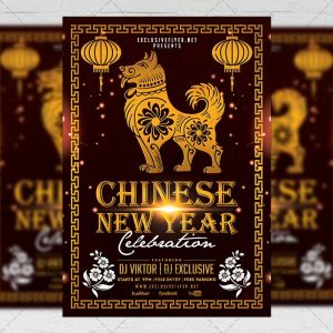 Download Chinese New Year Celebration PSD Flyer Template Now